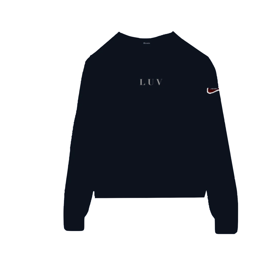 Navy Blue Luv Sweatshirt